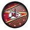 The Memory Company 11.5" Red and Brown NFL Kansas City Chiefs Wall Clock